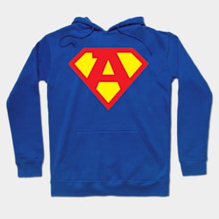 Letter A Superhero Symbol Hoodie